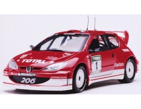 Vitesse 03856 PEUGEOT 206 n.1 WRC WINNER 2003 1/18 Modellino