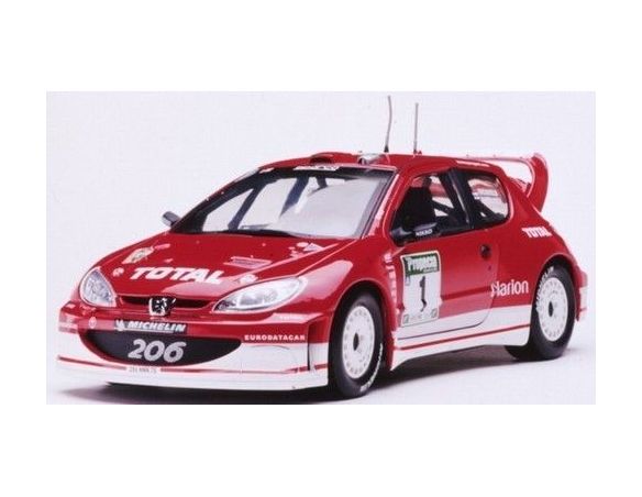 Vitesse 03856 PEUGEOT 206 n.1 WRC WINNER 2003 1/18 Modellino