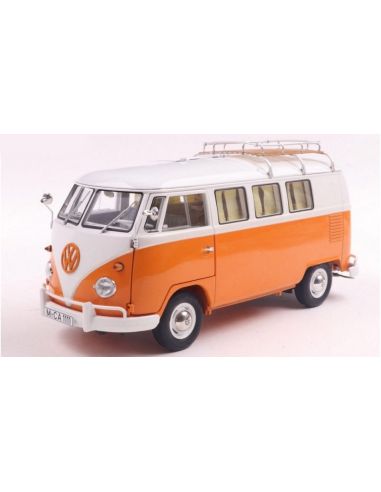 SCHUCO SH450060600 VW T1 CAMPINGBUS ORANGE DIE CAST 1:18 Modellino