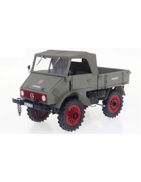 SCHUCO SH450061500 MERCEDES UNIMOG U401 BEIGE DIE CAST 1:18 Modellino