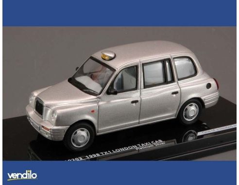 Vitesse VE10203 TX1 LONDON TAXI 1998 SILVER 1:43 Modellino