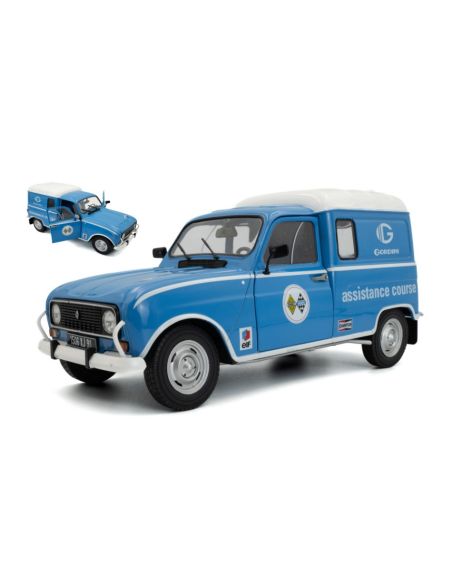 SOLIDO SL1802209 RENAULT R4L F4 VAN GORDINI SERVICE 1976 BLUE/WHITE 1:18 Modellino