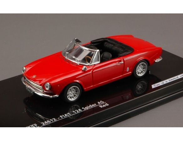 Vitesse VE24612 FIAT 124 SPIDER AS 1400 1967 RED 1:43 Modellino