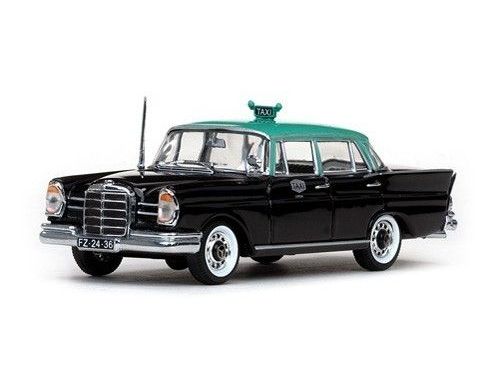 Vitesse VE28711 MERCEDES 220SE 1959 BLACK/GREEN ROOF LISBOA TAXI 1:43 Modellino
