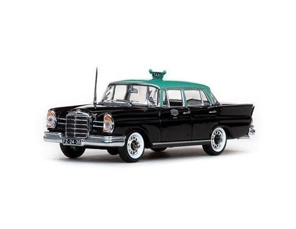 Vitesse VE28711 MERCEDES 220SE 1959 BLACK/GREEN ROOF LISBOA TAXI 1:43 Modellino