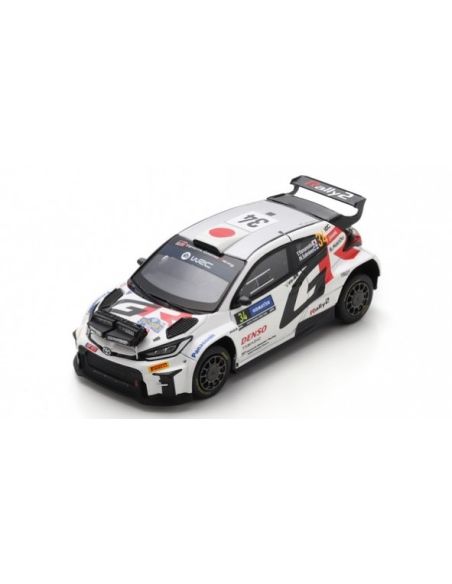 SPARK MODEL S6868 TOYOTA YARIS N.34 RALLY SWEDEN 2024 Y.YAMAMOTO-M.SALMINEN 1:43 Modellino