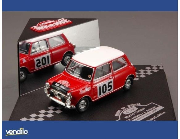 Vitesse VE43331 MORRIS COOPER N.105 M.CARLO 1964 1:43 Modellino