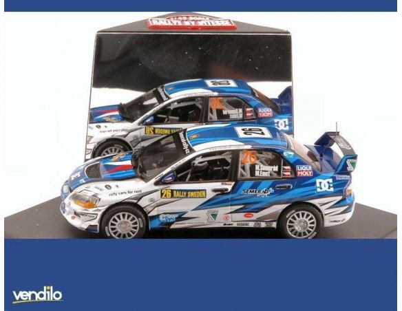 Vitesse VE43419 MITSUBISHI LANCER EVO IX N.26 SWEDEN RALLY 2011 SEMERAD/ERNST 1:43 Modellino