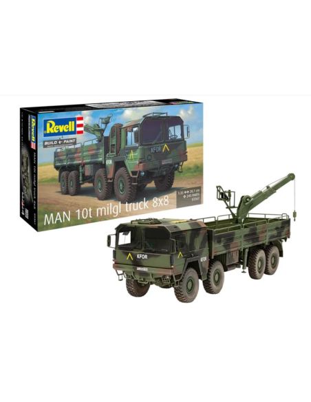 REVELL RV03367 MAN 10t TRUCK 8x8 KIT 1:35 Modellino