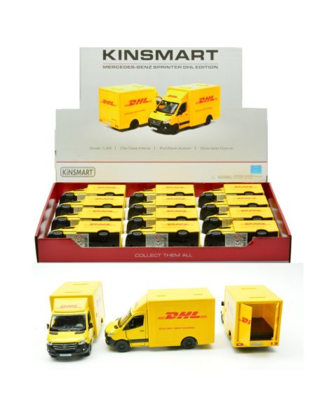 KINSMART KT18250 MERCEDES SPRINTER DHL (5475D) cm 12 Modellino