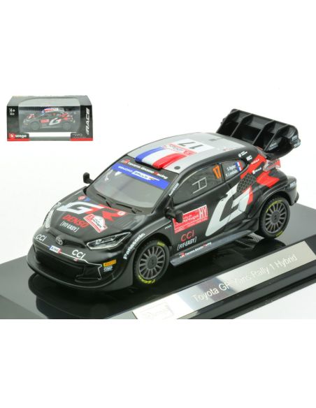 BBURAGO BU38323 TOYOTA YARIS WRC RALLY 1 HYBRID N.17 2024 OGIER-LANDAIS 1:43 Modellino