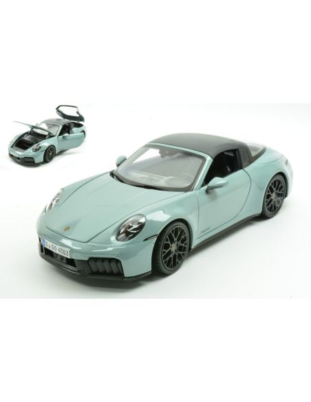 MAISTO MI31470G PORSCHE 911 (992.2) TARGA 4 GTS HYBRID 2025 PASTELGREY 1:18 Modellino
