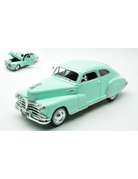 MAISTO MI32921B CHEVROLET FLEETLINE AEROSEDAN 1948 LIGHT GREEN 1:25 Modellino