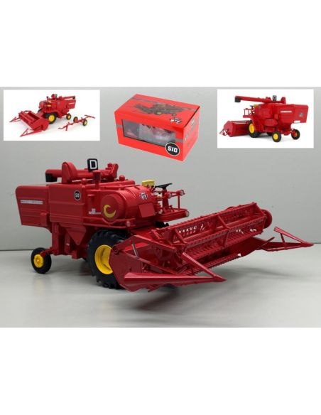 REPLICAGRI REPLI283 MIETITREBBIA HARVESTER MF 510 COMBINE WITH TRANSPORT TRAILER 1:32 Modellino
