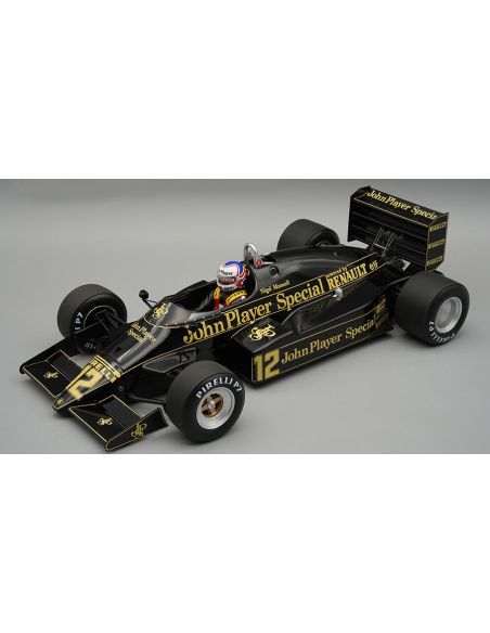 TECNOMODEL TMD18400A LOTUS 94T EUROPEAN GP 1983 N.MANSELL C/VETRINA E PILOTA 1:18 Modellino
