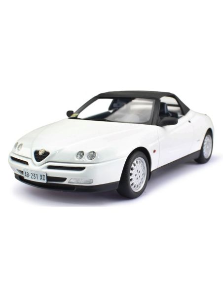 LAUDO RACING LM193B ALFA ROMEO SPIDER T.S.1995 WHITE 1:18 Modellino