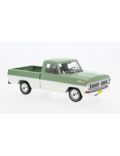 WHITEBOX WB124252 FORD F-100 1970 GREEN/WHITE 1:24 Modellino