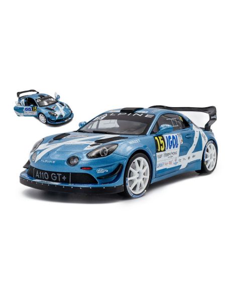SOLIDO SL1801631 ALPINE A110 RGT N.15 RALLY MONT BLANC 2024 R.ASTIER-D.GIRAUDET 1:18 Modellino