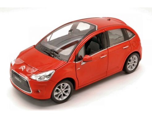 Welly WE24014R CITROEN C3 2a SERIE 2010 RED 1:24 Auto Stradali