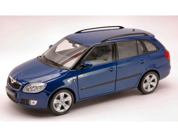 Welly WE2538 SKODA FABIA KOMBI 2009 BLUE 1:24 Modellino