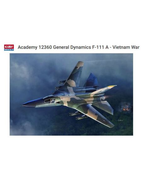 ACADEMY ACD12360 USAF F-111 ADRDVARK VIETNAM WAR KIT 1:48 Modellino