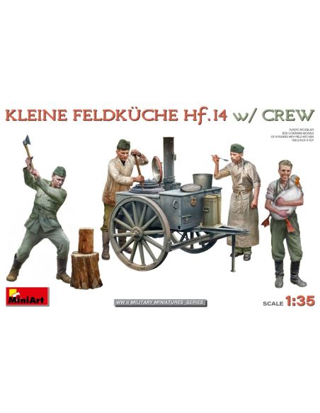 MINIART MIN53011 CUCINA DA CAMPO KLEINE FELDKCHE HF.14 W/CREW KIT 1:35 Modellino