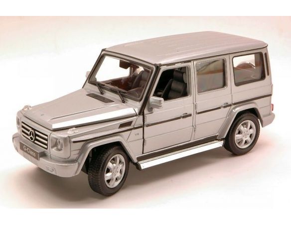 Welly WE3795 MERCEDES G-CLASS V8 2005 SILVER 1:24 Modellino