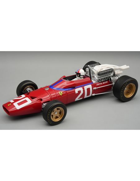 TECNOMODEL TMD18314D FERRARI 312 F1-67 N.20 MONACO GP 1967 C.AMON C/VETRINA E PILOTA 1:18 Modellino