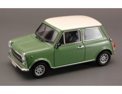 Welly WE4327 MINI COOPER 1300cc 1974 GREEN/CREAM 1:24 Auto Stradali
