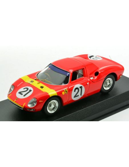 BEST MODEL BT9486-2 FERRARI 250 LM N.21 WINNER LIMBURG ZOLDER GP 1964 LUCIEN BIANCHI 1:43 Modellino