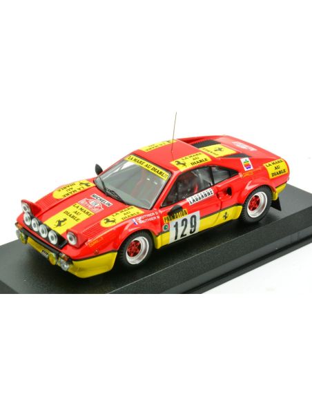 BEST MODEL BT9620-2 FERRARI 308 GTB N.129 RALLY MONTECARLO 1983 D.GAUTHIER-M.GAUTHIER 1:43 Modellino