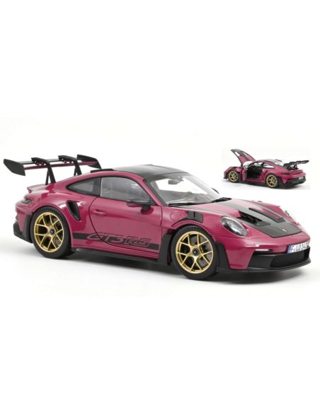 NOREV NV187370 PORSCHE 911 GT3 RS W/WEISSACH PACK 2022 RUBY STAR 1:18 Modellino
