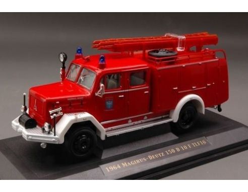 Yat Ming YM43015X MAGIRUS DEUTZ 150 D 10 F TLF16 FIRE TRUCK RED BLACK 1:43 Modellino
