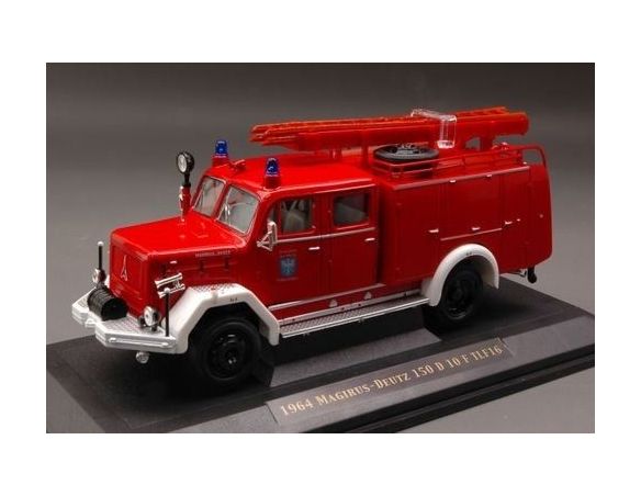 Yat Ming YM43015X MAGIRUS DEUTZ 150 D 10 F TLF16 FIRE TRUCK RED BLACK 1:43 Modellino