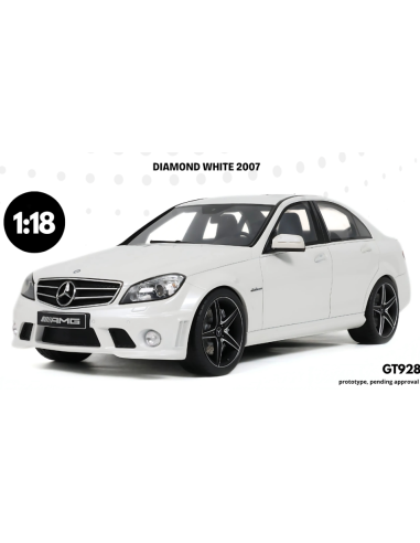 GT SPIRIT GT928 MERCEDES C63 AMG 2007DIAMOND WHITE 1:18 Modellino