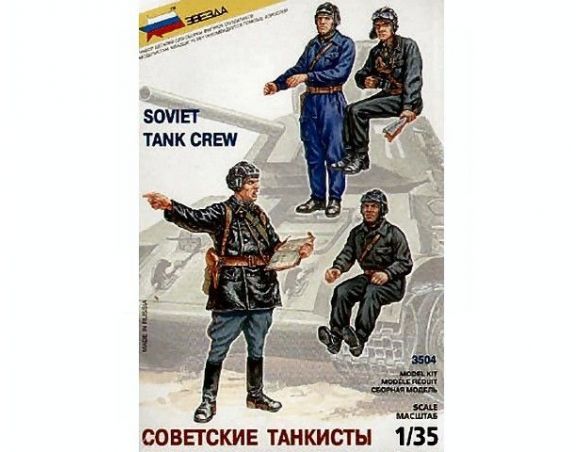 Zvezda 3504 SOVIET TANK CREW KIT 1:35 Modellino