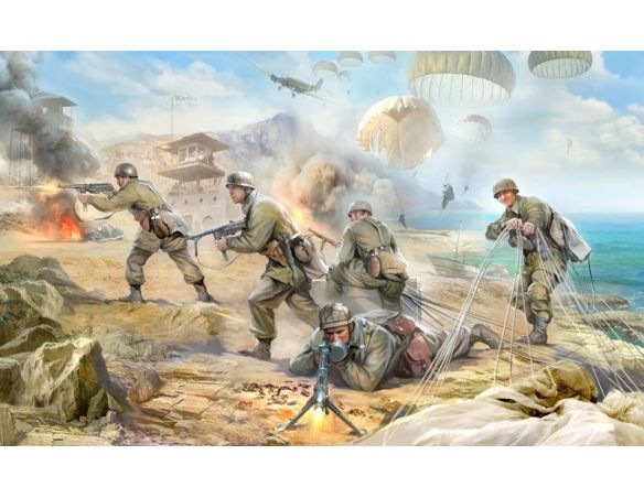 Zvezda Z3628 GERMAN PARATROOPERS 1939 - 1942 KIT 1:35 Modellino