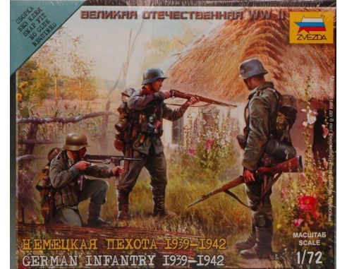 Zvezda Z6105 GERMAN INFANTRY 1941 KIT 1:72 Modellino