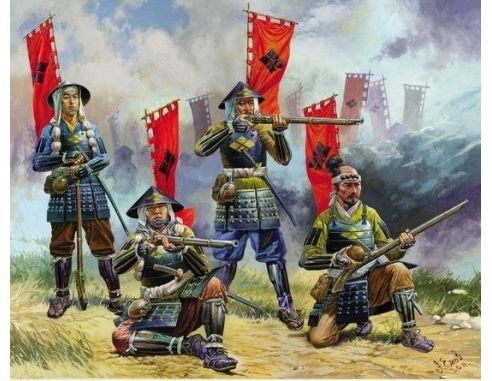 Zvezda Z6402 ASHIGARU INFANTRY W/ARQUEBUS KIT 1:72 Modellino