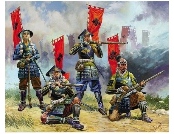 Zvezda Z6402 ASHIGARU INFANTRY W/ARQUEBUS KIT 1:72 Modellino