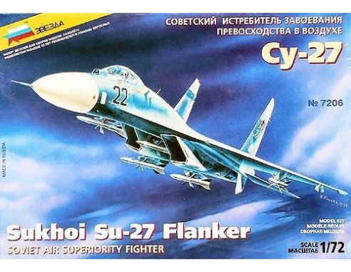 Zvezda Z7206 SUKHOI SU 27 KIT 1:72 Modellino
