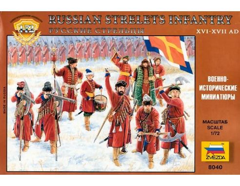 Zvezda Z8040 RUSSIAN STRELETS WARRIORS KIT 1:72 Modellino