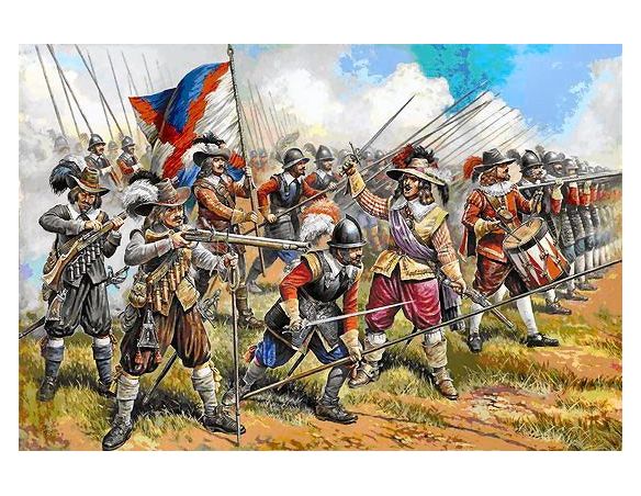 Zvezda Z8061 AUSTRIAN MUSKETEERS AND PIKEMEN KIT 1:72 Kit Figure Militari