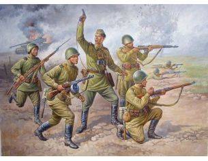 Zvezda Z8077 SOVIET INFANTRY WWII  KIT 1:72 Modellino
