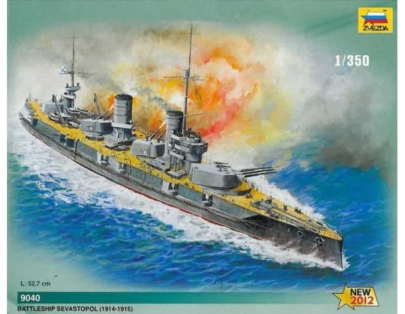 Zvezda Z9040 RUSSIAN BATTLESHIP SEWASTOPOL KIT 1:350 Modellino