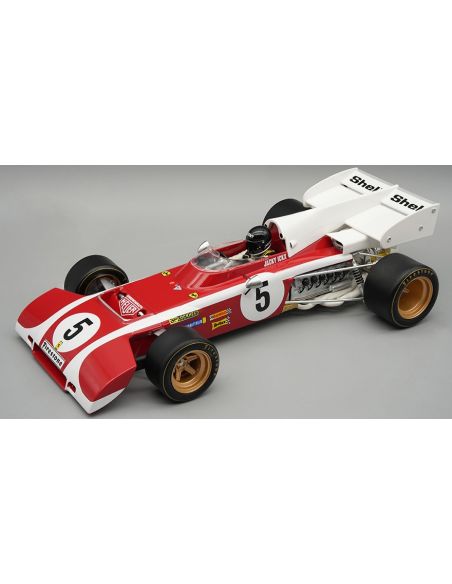TECNOMODEL TMD18321D FERRARI 312 B2 SOUTH AFRICA GP 1972 J.ICKX C/VETRINA E PILOTA 1:18 Modellino