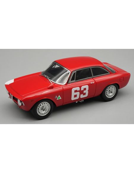 TECNOMODEL TMD4327C ALFA ROMEO GIULIA 1600 SPRINT GTA N.63 MONZA 1966 DE ADAMICH 1:43 Modellino