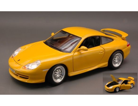 Bburago BU12040 PORSCHE 911 GT 3 STRASSE 1997 YELLOW 1:18 Modellino