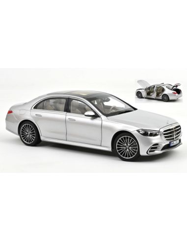 NOREV NV183805 MERCEDES-BENZ S-CLASS AMG-LINE 2021 BRILLANT SILVER 1:18 Modellino