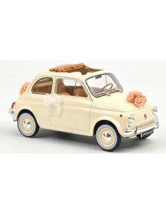 NOREV NV187780 FIAT 500 L 1968 IVORY WEDDING GIFT 1:18...